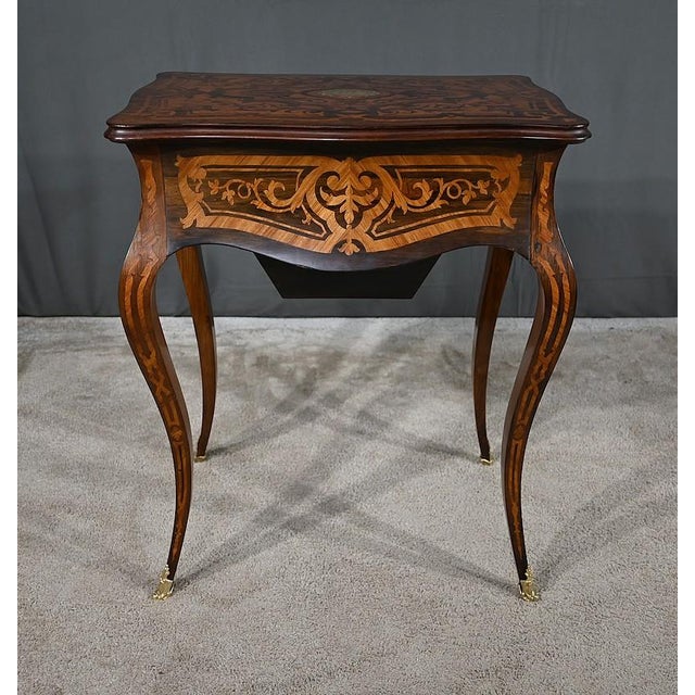 Louis XV Style Worktable, 19th Century For Sale - Image 17 of 18