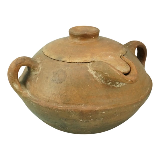 Antique Ottoman Berber Vase in Terracotta, Morocco, 19th Century For Sale