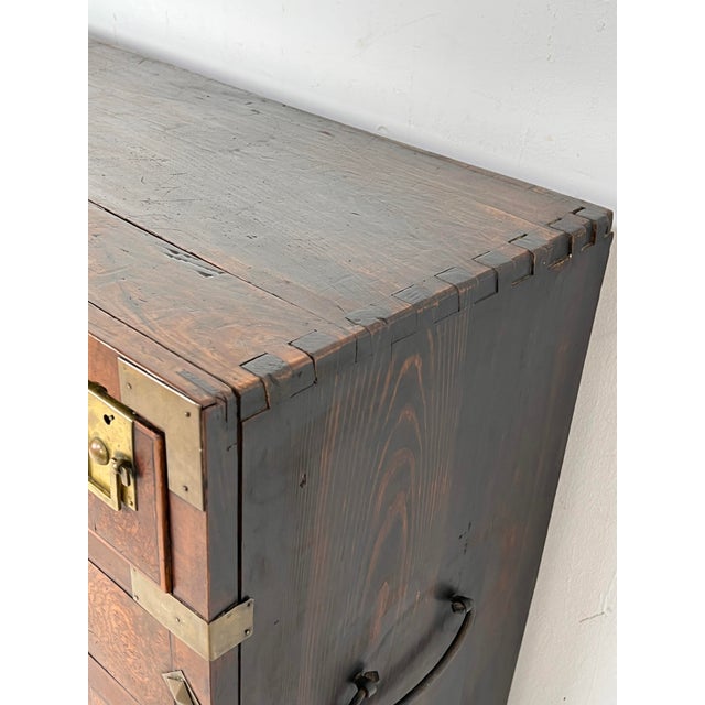 Antique Late 19th Century Joseon Dynasty Korean Bandaji Cabinet. For Sale - Image 10 of 14
