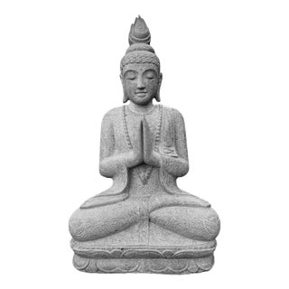 Sitting Stone Garden Buddha Statue For Sale
