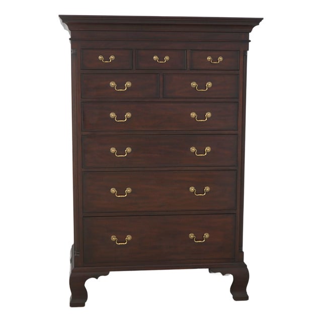 Henkel Harris New Market Mahogany Dresser Chest For Sale