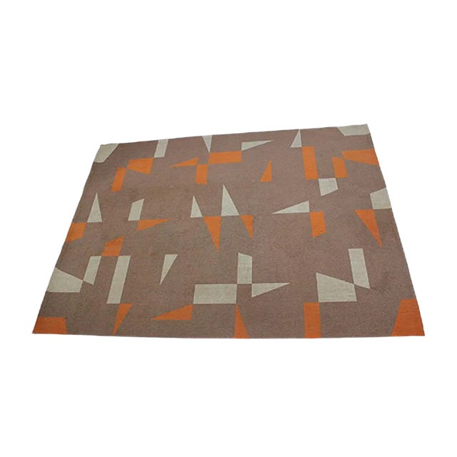 Mid-Century Geometric Carpet For Sale