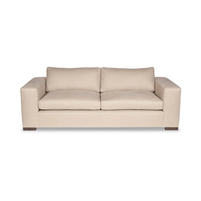 Textile Moss Home Hov Sofa 84", Safari Flax For Sale - Image 7 of 7
