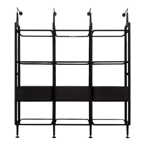 Lexington Shelving Unit in Glass by Poliform For Sale