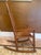 Antique Oak Rocking Chair With Woven Splint Seat and Back For Sale - Image 6 of 16