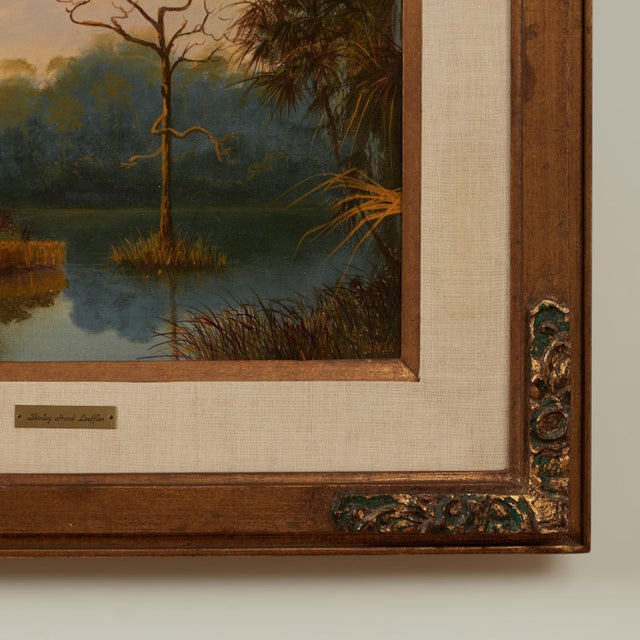 Vintage Tropical Florida Landscape Painting by Shirley Hood Loeffler For Sale - Image 12 of 14