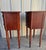 1990s The Bombay Company Federal Style Cherry Bow Front Tables Nightstands - a Pair For Sale - Image 4 of 12
