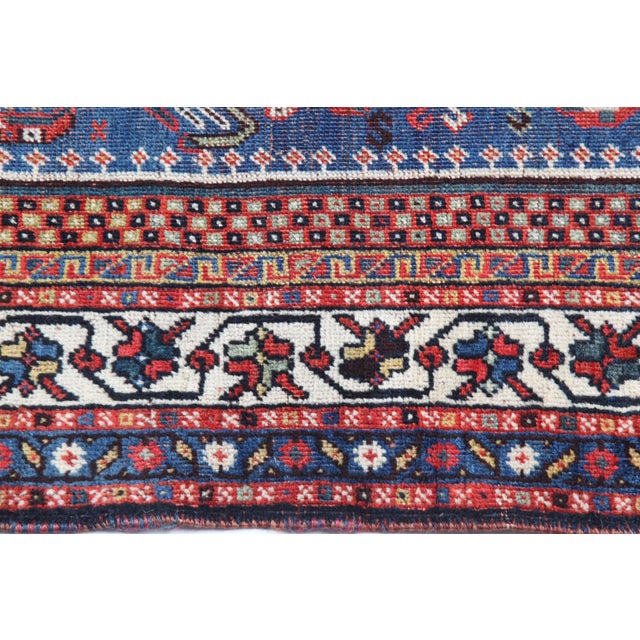 Handmade Sky Blue Tones Vintage Kaskay Rug -5' X 3' 9'' For Sale - Image 12 of 15