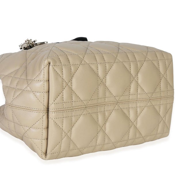 Beige Rope Beige Black Calfskin Macrocannage Small Toujours For Sale - Image 8 of 9