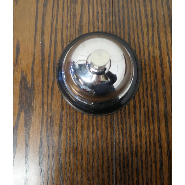 Art Deco Chrome Courtesy Counter Top Bell, 1920s For Sale - Image 6 of 7