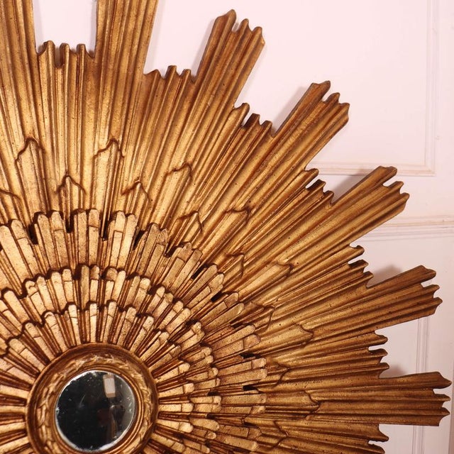 Italian Sunburst Mirrors, 1950s, Set of 2 For Sale - Image 10 of 16