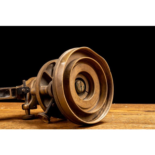 Antique Solid Brass Surveyor Transit For Sale In Chicago - Image 6 of 10