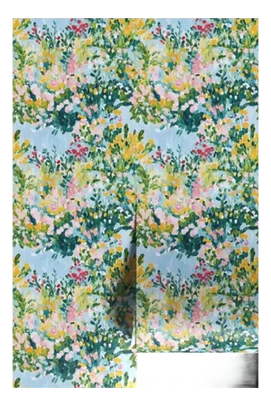 Wild Flower Hour Grasscloth Wallpaper by House Party | 6 Yards