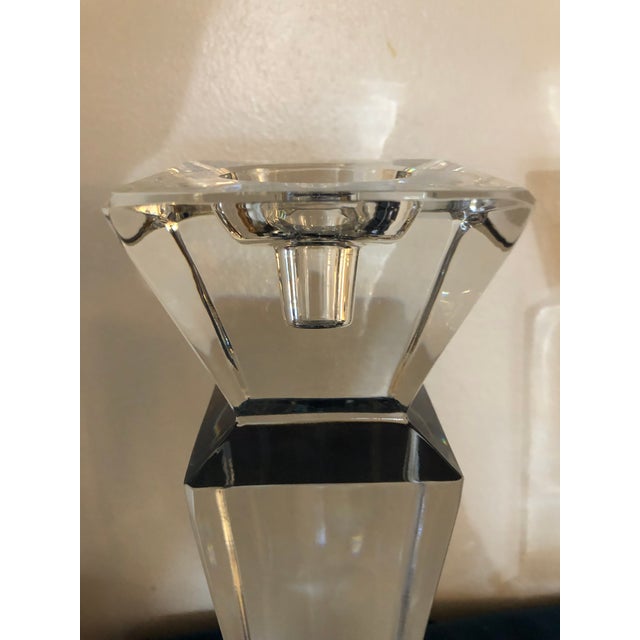 Towle 24 Lead Crystal Candle Holders A Pair Chairish