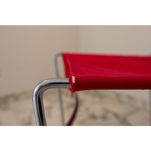 Vintage Red Delfina Chairs by Enzo Mari for Driade, 1980, Set of 4 For Sale - Image 11 of 14