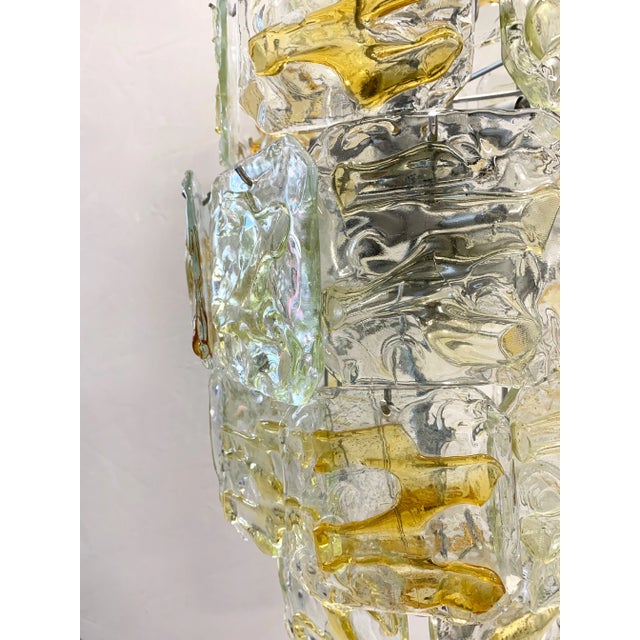 Metal Murano Plate Chandelier from Murrina, 1970s For Sale - Image 7 of 7