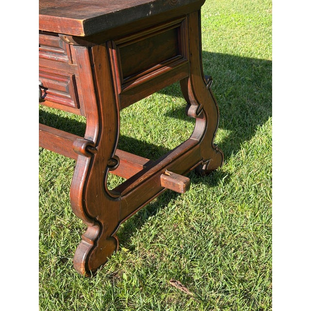 Spanish Baroque 5 drawer desk. Solid Wood