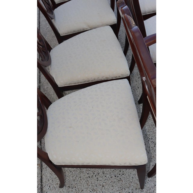 8 Chippendale Style Vintage Henredon Dining Chairs B Bo For Sale - Image 11 of 15