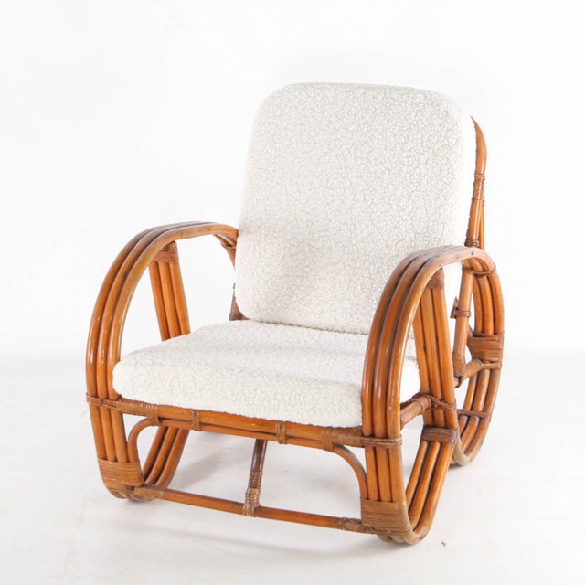 Pretzel Chair in Rattan, 1970s For Sale - Image 6 of 14