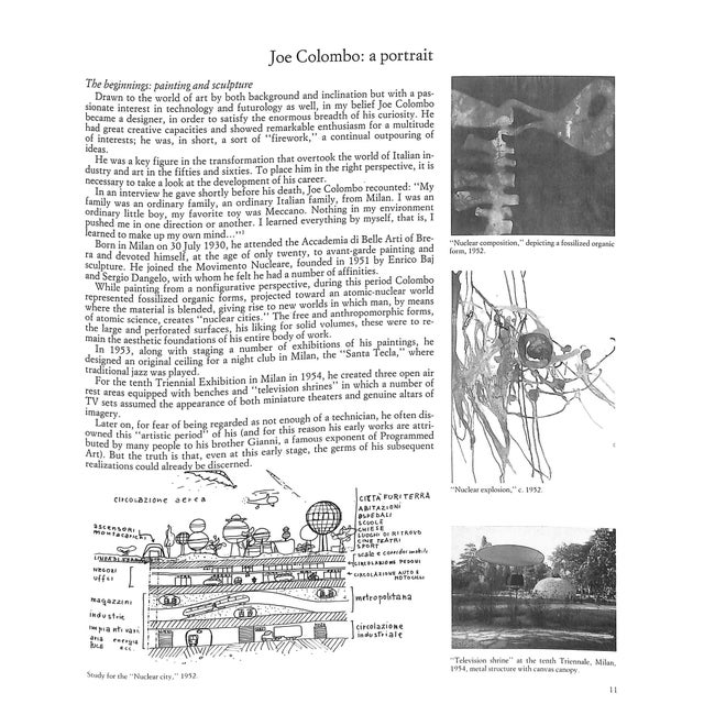 "Joe Colombo and Italian Design of the Sixties" 1988 Favata, Ignazia [Text By] For Sale In New York - Image 6 of 7