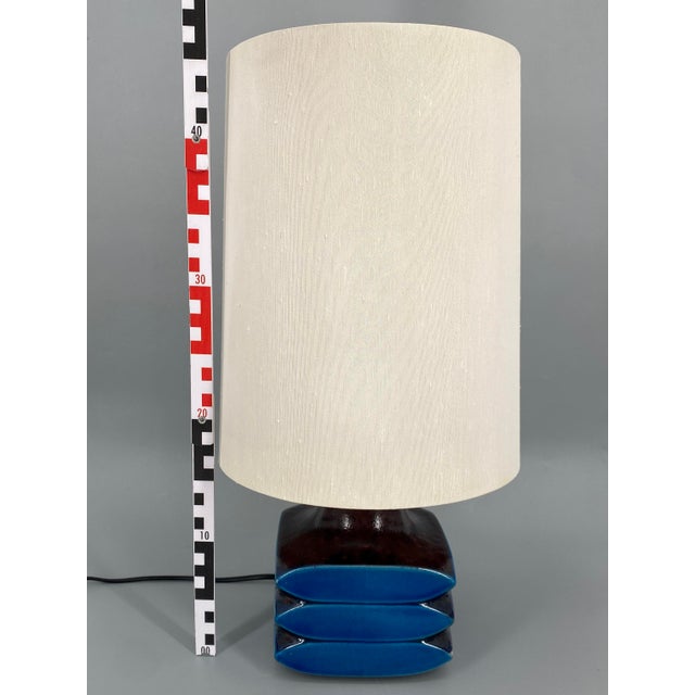Blue Table Lamp by Cari Zalloni for Leola, Germany, 1960s For Sale - Image 8 of 9