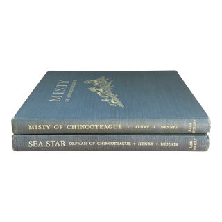 Pair of Vintage Children’s Books by Marguerite Henry : Misty of Chincoteague and Sea Star For Sale