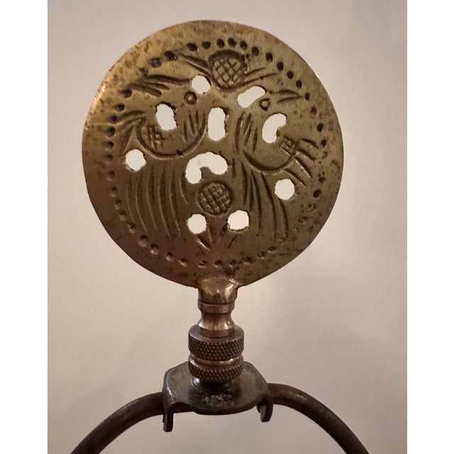 Vintage Celadon Table Lamp With Dragon and Bird Motifs For Sale - Image 10 of 11