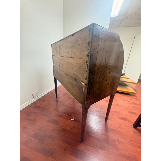 French 1700s Antique Roll Top Cherry Cylinder Desk For Sale In Los Angeles - Image 6 of 6