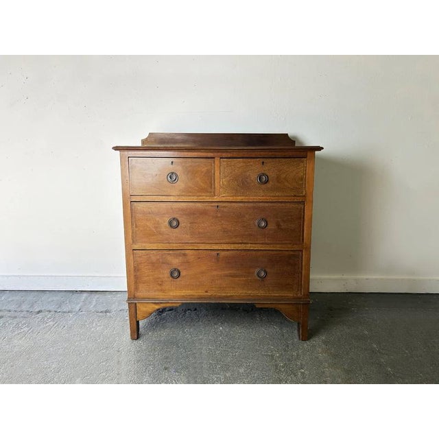 Brown Antique Edwardian Mahogany Chest, 1900s For Sale - Image 8 of 8