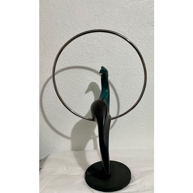 Colin Webster Watson, Large Bronze Modernist Biomorphic Sculpture Abstract Bird Colin Webster Watson For Sale - Image 18 of 18