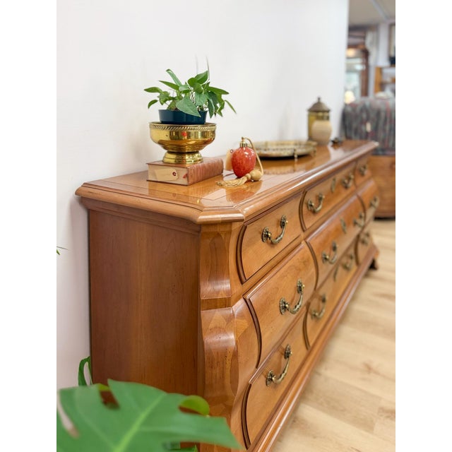 Century Furniture Provincial Curvy 9-Drawer Dresser Vintage Classical Bedroom For Sale - Image 12 of 15