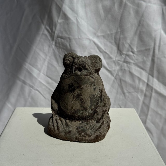 Small Balinese Limestone Frog Sculpture, 2000s For Sale - Image 12 of 18