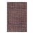 Rustic Black/Rust High Low Wool Rug - 5'0'' X 6'6'' For Sale