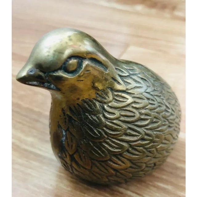 Mid Century Modern Brass Birds Pheasant Figurines- a Pair For Sale - Image 10 of 13