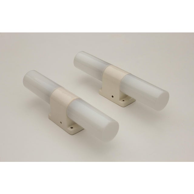 Bauhaus Wall Lights in Ceramic and Opal Glass, 1920s, Set of 2 For Sale - Image 15 of 18