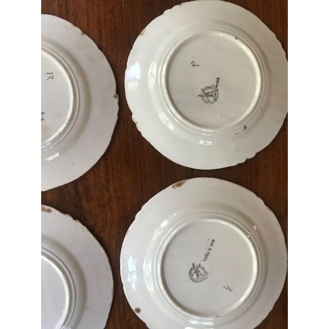 Ceramic Antique French Asparagus Plate by Orchies, 1920's For Sale - Image 7 of 7