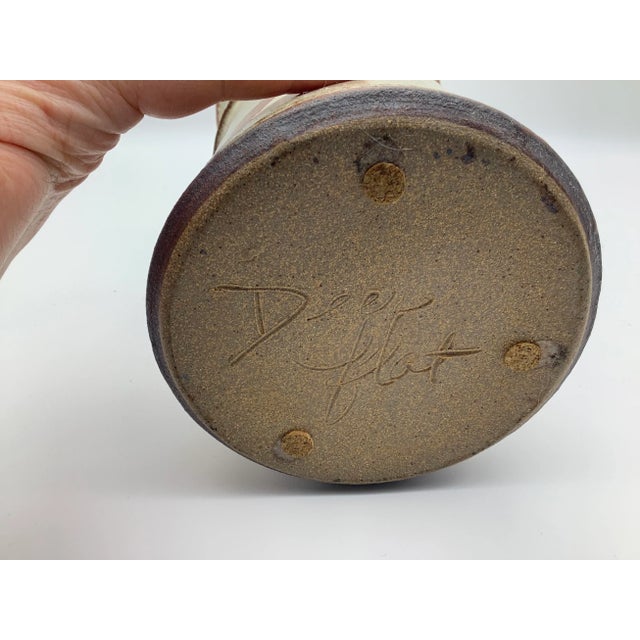 American Mid-Century Signed Stoneware Vase and Two Mugs - 3 Piece Set For Sale - Image 3 of 13