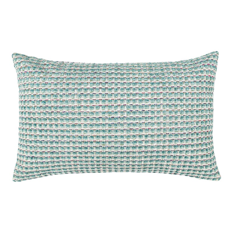 The House Of Scalamandré Heatherton Lumbar Pillow In Aquamarine