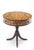 Brown Walnut Round Drum Center Side Table Stand w/ Drawers Johnson Furniture Mint! For Sale - Image 8 of 13