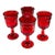 Vintage Viking Arlington Ruby Red Water Goblets - Set of 4 For Sale