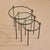 Trio of French Round Nesting Tables by Jacques Adnet, 1950s For Sale In Chicago - Image 6 of 12