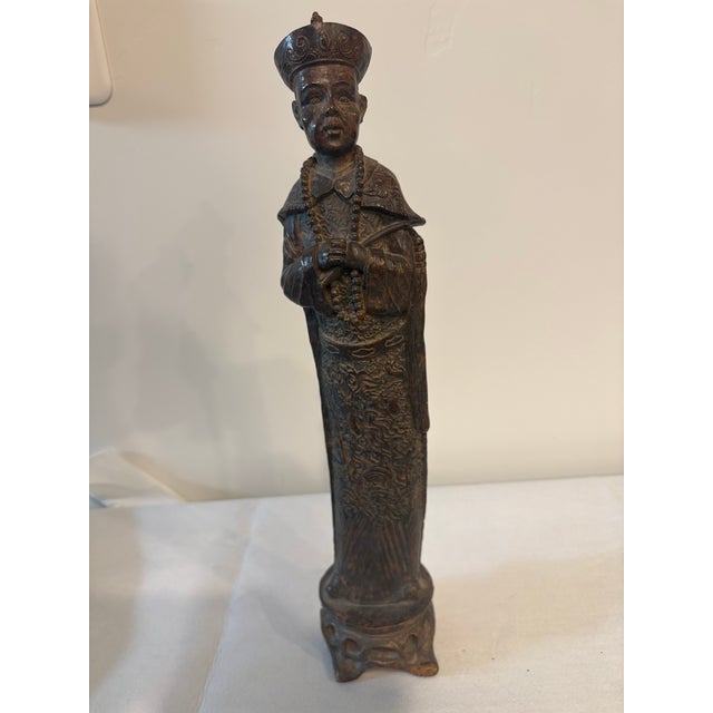 Vintage Qing Dynasty Court Official Sculpture For Sale In Boise - Image 6 of 6