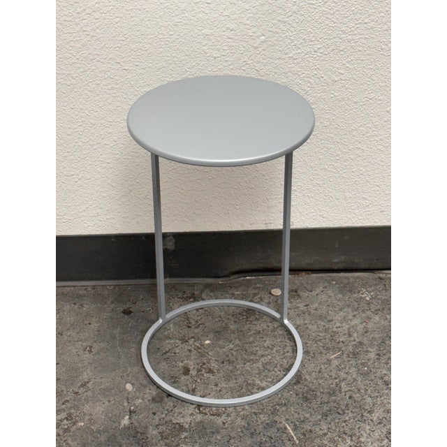 Modern Room & Board Slim Round C-Table For Sale - Image 3 of 12
