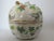 Japanese Vintage Chinoiserie Porcelain Pumpkin Shaped Lidded Jar Hand Decorated For Sale - Image 3 of 12