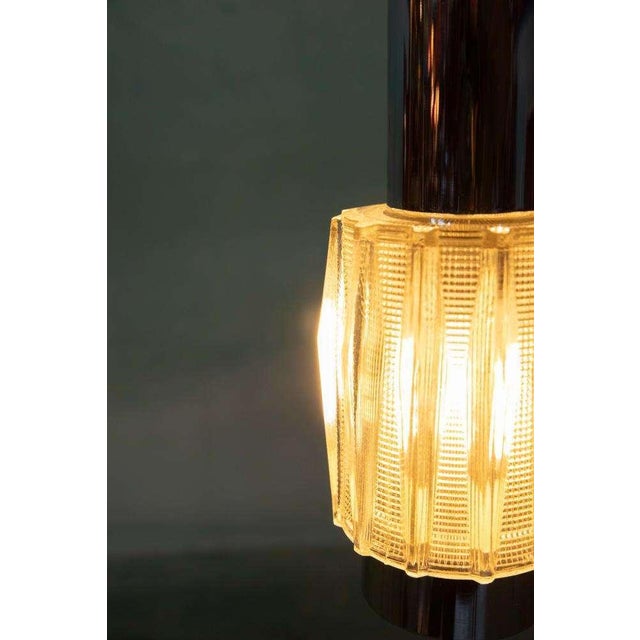 Vintage Chrome and Glass Hanging Lamp by Carl Thore For Sale - Image 14 of 17