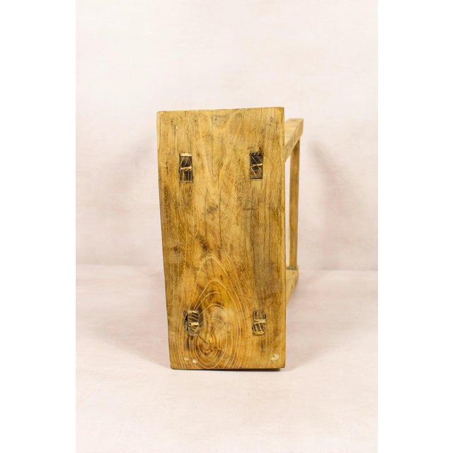 Rustic Vintage Rustic Stool in Elm For Sale - Image 3 of 5