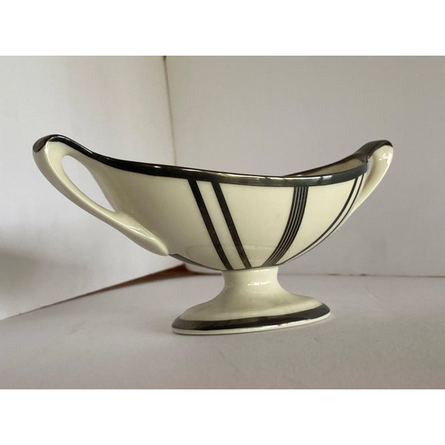 Circa 1930 Lenox Sugar Bowl and Candelabra Set With Sterling Silver Overlay- 2 Pieces For Sale In Los Angeles - Image 6 of 13