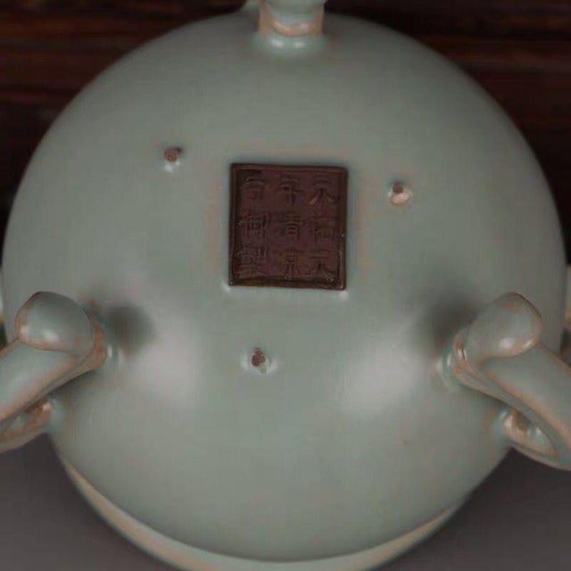 This is a unique and collectable Chinese Ru Kiln Celadon Porcelain Incerse Burner