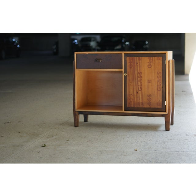 Artisan Made Repurposed and Modern Wood Cabinet For Sale - Image 10 of 10