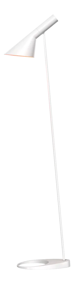 Arne Jacobsen AJ Floor Lamp in White for Louis Poulsen